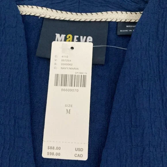 NWT Anthropologie Maeve blue Blouse/Top - Picture 7 of 10